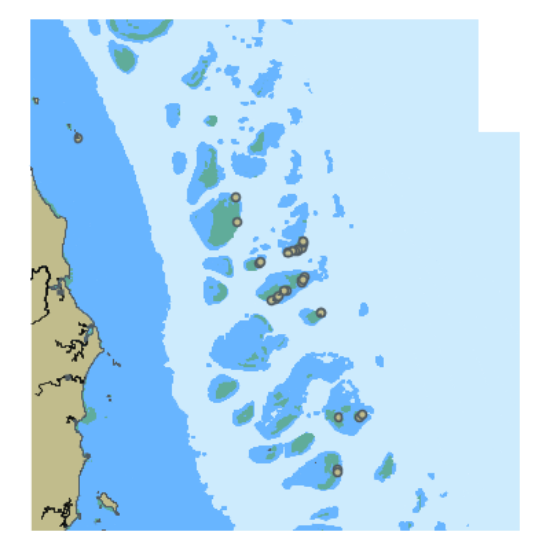 Picture of Australia - Queensland - Great Barrier Reef - Dunk Island to Flora Pass