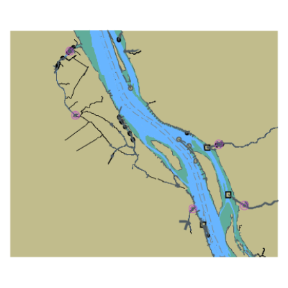 Picture of Elbe from Glueckstadt to Stadersand