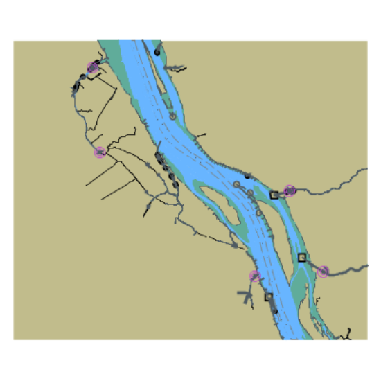 Picture of Elbe from Glueckstadt to Stadersand