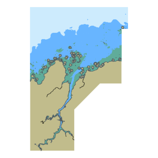 Picture of North coast of France - Ile Balanec to Héaux-de-Bréhat - Jaudy river