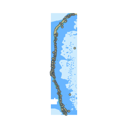 Picture of Apataki - Lagon Ouest - Passe de Tehere to Passe Pakaka