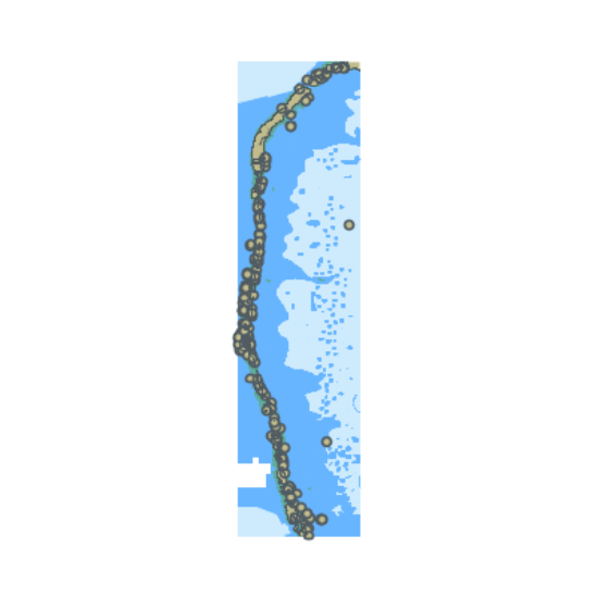 Picture of Apataki - Lagon Ouest - Passe de Tehere to Passe Pakaka