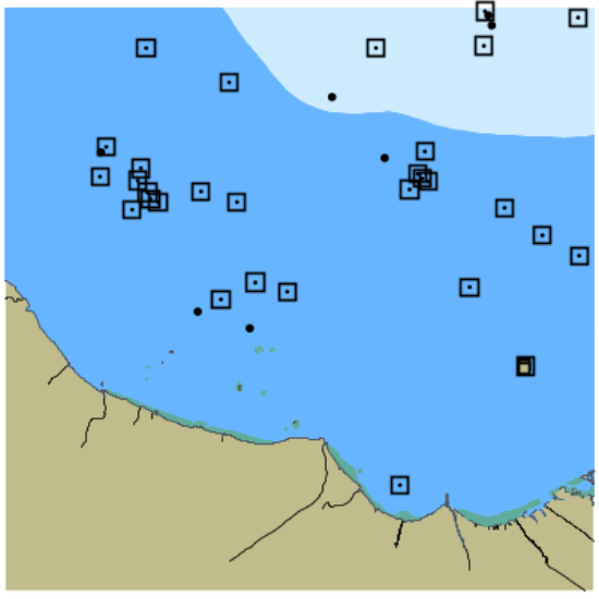 Picture of Jawa - North Coast; Alur Pelayaran Tanjung Prahubusuk to Tanjung Bobos.