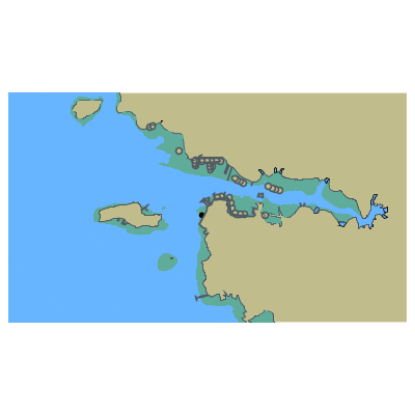 Picture of Indonesia.Alur Pelayaran dan Tempat-Tempat Berlabuh di Riau dan Pulau-Pulau Lingga.Pulau-Pulau Riau;Pelabuhan Tanjung Pinang.