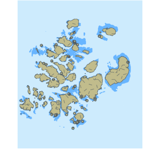 Picture of Barents Sea Zemlya Frantsa Iosifa Guker Island to Belaya Zemlya Islands