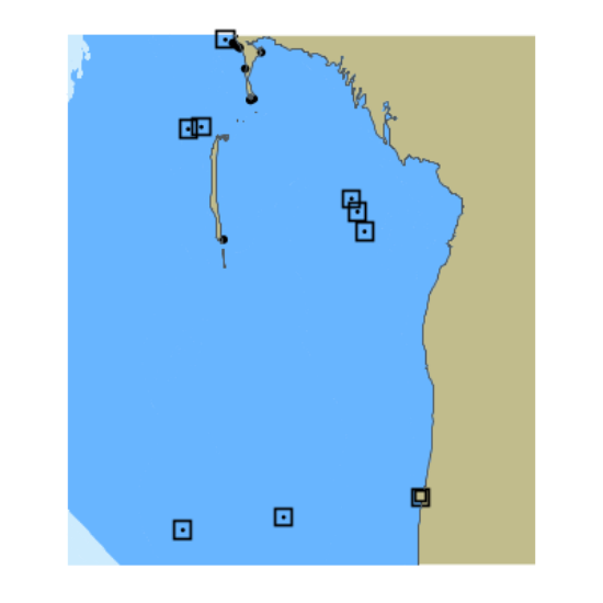 Picture of Caspian Sea - Turkmenistan - Chelekenskiy S Leading Light to Portpoint Okarem