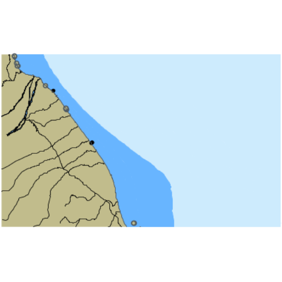 Picture of Caspian Sea - West Coast - Samur River to Amiya Beacon