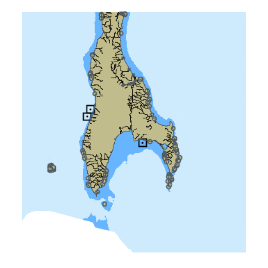 Picture of Sakhalin Island and La Perouse Strait with Approaches