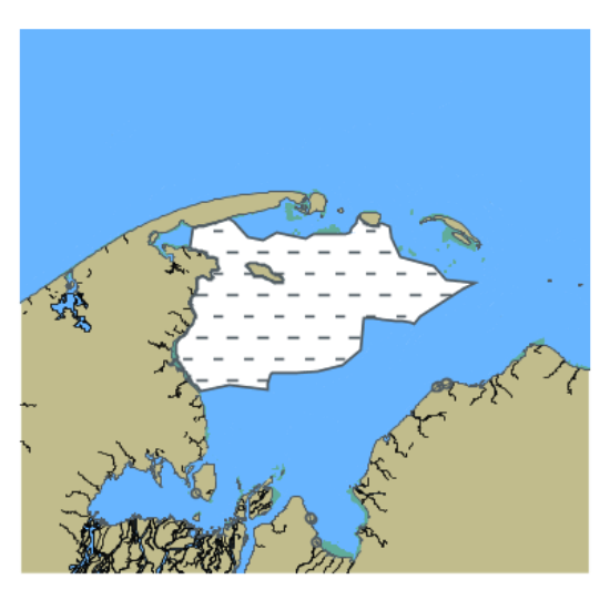 Picture of Barents Sea. SE Part. Pechorskaya Inlet. Peschanka Light Beacon to Gorelka Point.