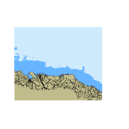 Picture of East Siberian and Chukchi Seas. Shalaurov Island to Rypil&apos;gyn Lagoon.