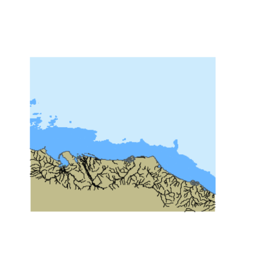 Picture of East Siberian and Chukchi Seas. Shalaurov Island to Rypil&apos;gyn Lagoon.