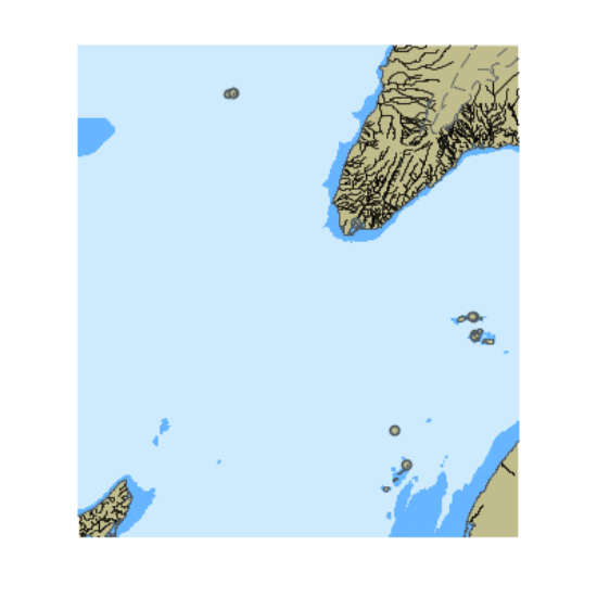 Picture of Kara Sea. Russkiy Island to Bol’shevik Island.