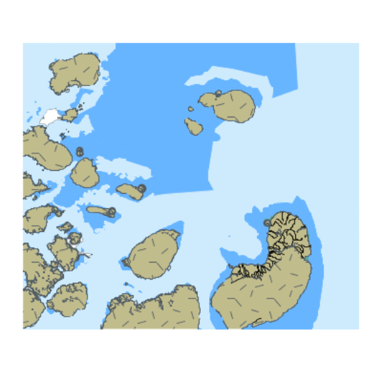 Picture of Barents Sea. Zemlya Frantsa-Iosifa. NE Part.