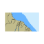 Picture of Caspian Sea. West Coast. Approaches to Derbent from S