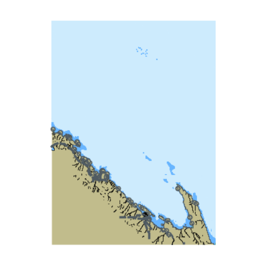 Picture of Barents Sea. Murmanskiy Coast. 38 45.42&apos;E to Koroviy Head.