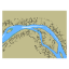 Picture of Yenisey River. Nikitinskiy Island to Malyy Leont&apos;yevskiy Island.