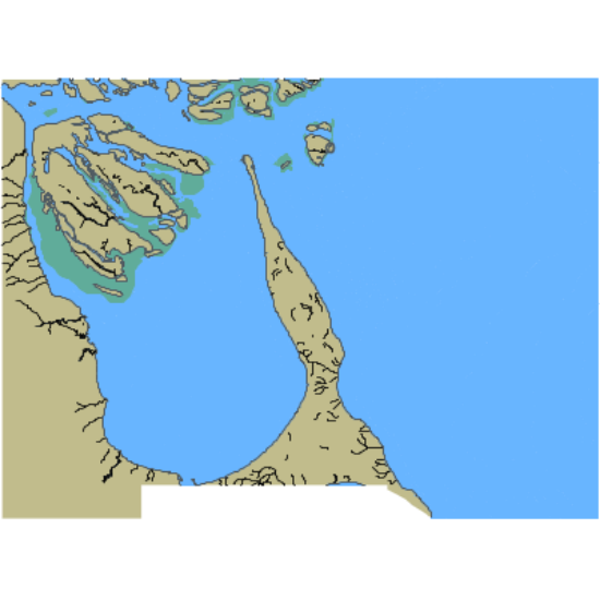 Picture of Laptev Sea. Lena River Delta. Bykovskiy Fairway and Neyolov Gulf(Zapadnaya Inlet)