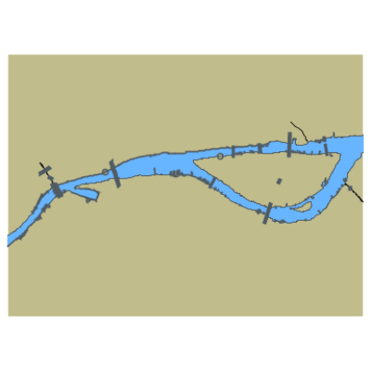 Picture of Sea of Azov - Don River - Rostov-na-Donu Port 3138 km to 3128 km with Nakhichevanskaya Distributary