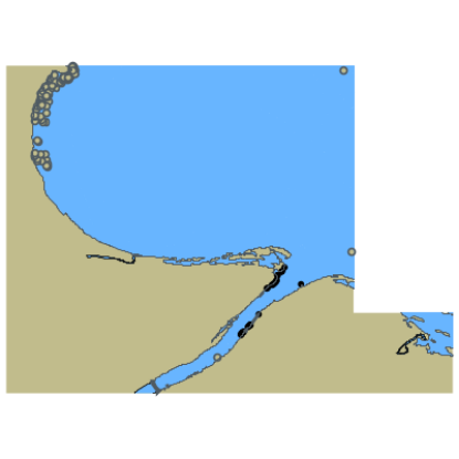 Picture of Baltic Sea. Gulf of Finland. Luzhskaya Inlet. Approaches to Luga River Mouth.