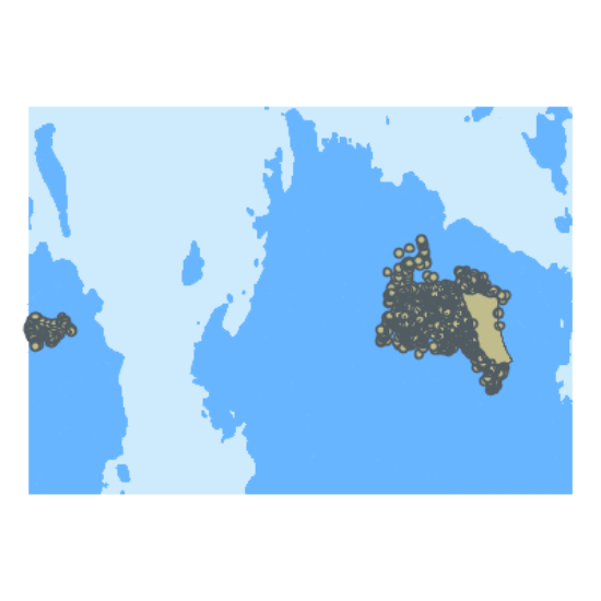 Picture of Baltic Sea. Gulf of Finland. Seskar Island to Malyy Island