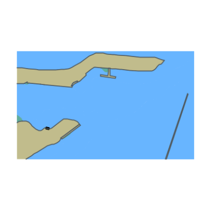 Picture of White Sea Onezhskiy Gulf Approach to Port Belomorsk Northern Mole Berths