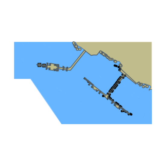 Picture of Baltic Sea. Gulf of Finland. B&apos;yorkezund Gat.Oil Terminal of Port Primorsk Berths N 1,2,3,4,5,6,7