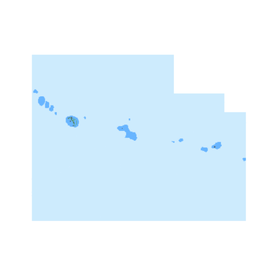 Picture of Niihau to French Frigate Shoals Necker Island; Nihoa