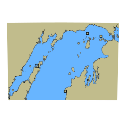 Picture of North End of Lake Michigan including Green Bay