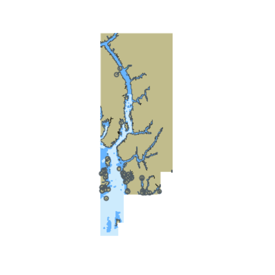 Picture of Hecate Strait; including Behm and Portland Canals