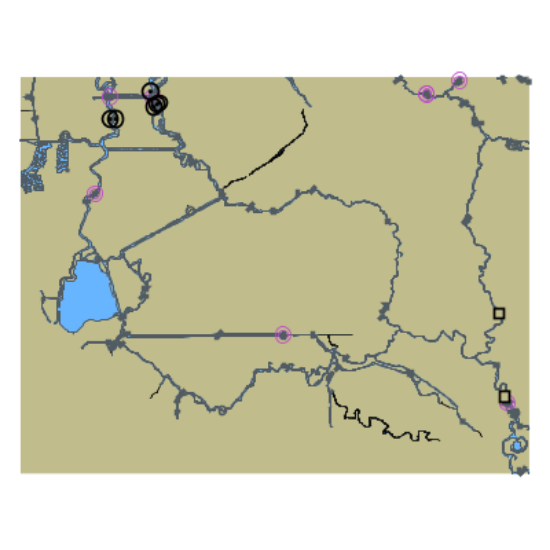 Picture of Sacramento and San Joaquin Rivers Old River Middle River and San Joaquin River extension Sherman Island