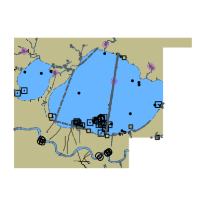 Picture of Lakes Pontchartrain and Maurepas