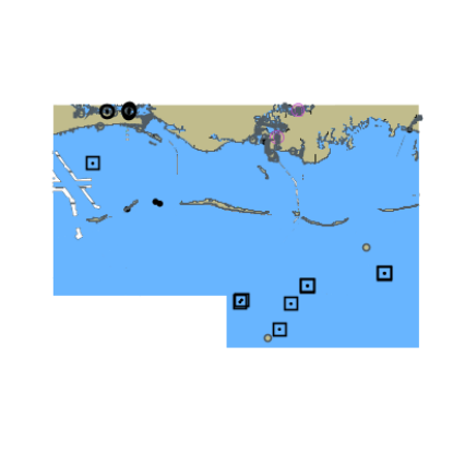 Picture of Mississippi Sound and approaches Dauphin Island to Cat Island