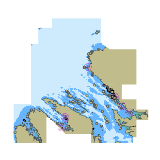 Picture of Keku Strait-northern part including Saginaw and Security Bays and Port Camden Kake Inset