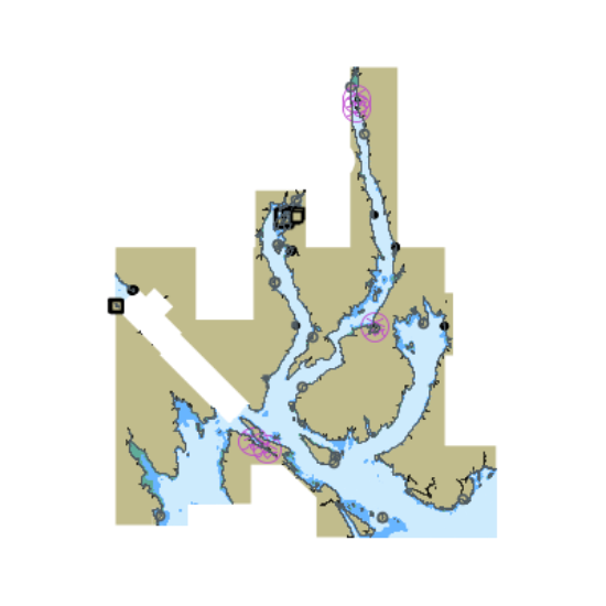 Picture of Revillagigedo Channel Nichols Passage and Tongass Narrows Seal Cove Ward Cove