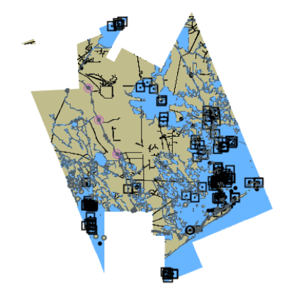 Picture of Barataria and Bayou Lafourche Waterways Intracoastal Waterway to Gulf of Mexico