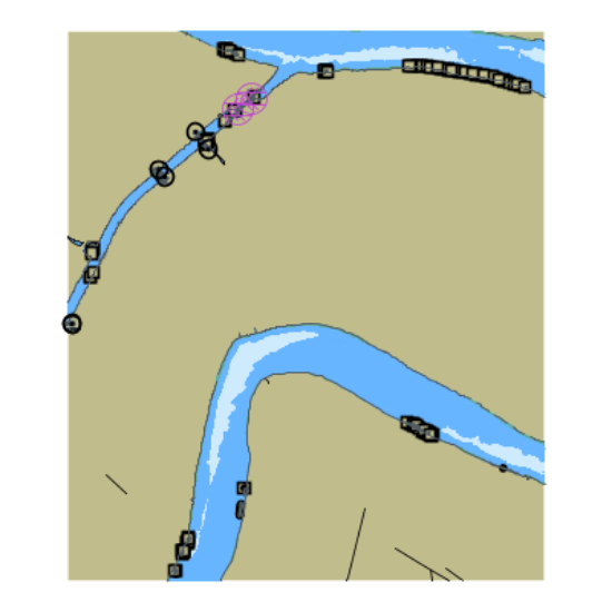 Picture of Mississippi River - Louisiana - mile 76-80 and 86-88