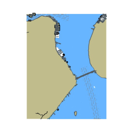 Picture of New York Harbor - New York Lower Bay Northern Part - Upper Bay and Narrows