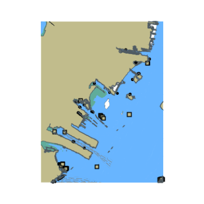 Picture of New York Harbor - Upper Bay - Hudson River and Hackensack Rivers