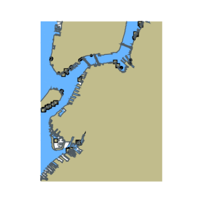 Picture of New York Harbor - Upper Bay - Hudson and East Rivers