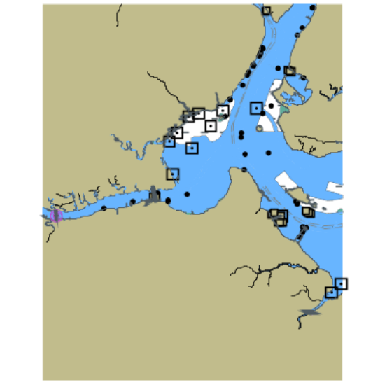 Picture of Appomattox River and James River at Hopewell