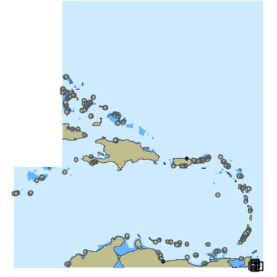 Picture of Bahama Islands to Caribbean Sea