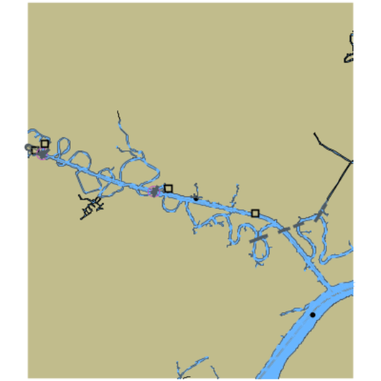 Picture of Gulf Intracoastal Waterway - Sabine River and Cow Bayou