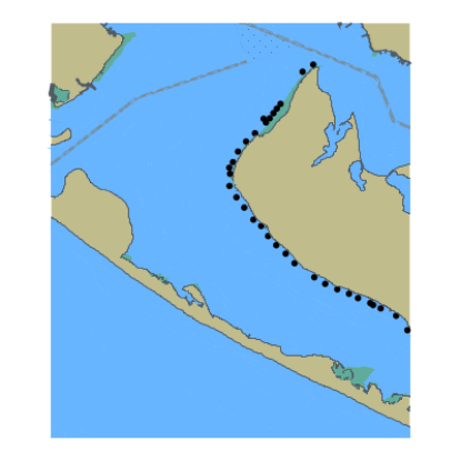 Picture of Panama City Outer Bar Entrance; Saint Andrew Bay and Gulf of America