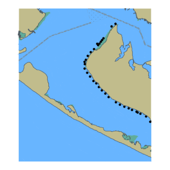 Picture of Panama City Outer Bar Entrance; Saint Andrew Bay and Gulf of America