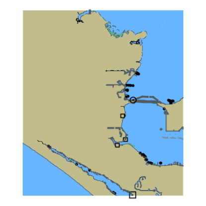 Picture of Saint Andrew Bay; West Bay; Panama City and Gulf of Mexico