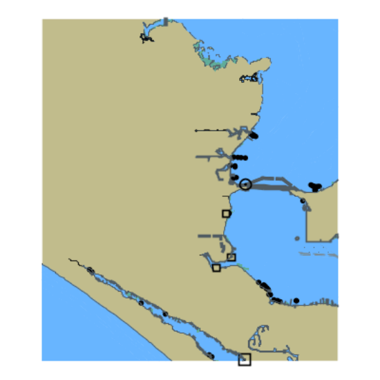 Picture of Saint Andrew Bay; West Bay; Panama City and Gulf of Mexico