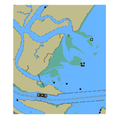 Picture of Entrance to Savannah River – Atlantic Intracoastal Waterway and New River