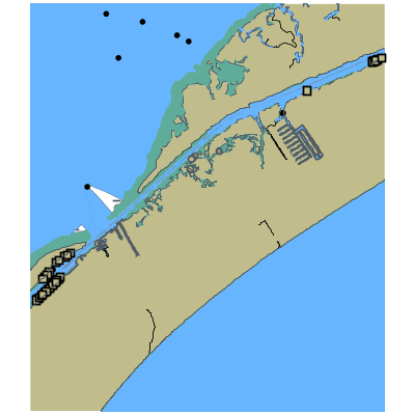 Picture of Gulf Intracoastal Waterway - Galveston Bay and Gulf of Mexico