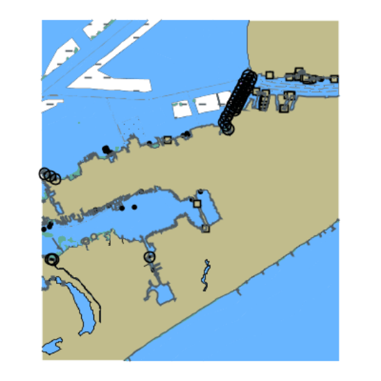Picture of Gulf Intracoastal Waterway - Galveston Bay and Gulf of Mexico