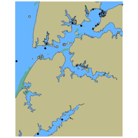 Picture of Chesapeake Bay to Nassawadox Creek and Church Creek; Hungars Creek